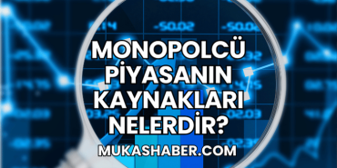 Monopolcü Piyasanın Kaynakları Nelerdir?