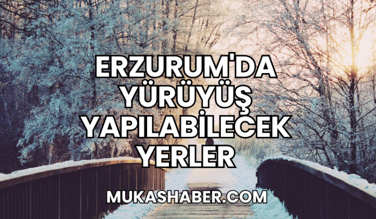 Erzurum'da Yürüyüş Yapılabilecek Yerler