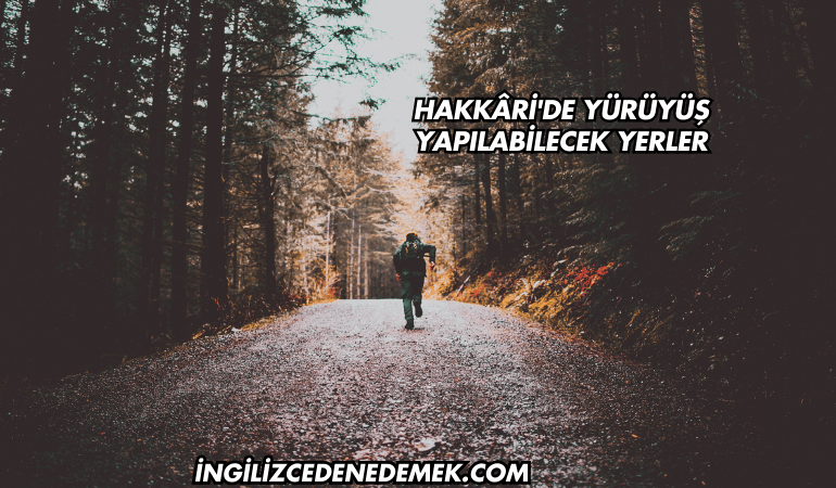 Hakkâri'de Yürüyüş Yapılabilecek Yerler
