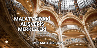 Malatya'daki Alışveriş Merkezleri
