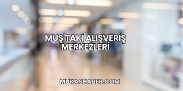 Muş'taki Alışveriş Merkezleri