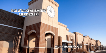 Bolu'daki Alışveriş Merkezleri