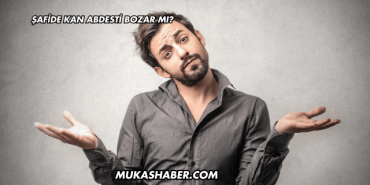 Şafide Kan Abdesti Bozar mı?