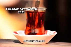 1 Bardak Çay Maliyeti 2025