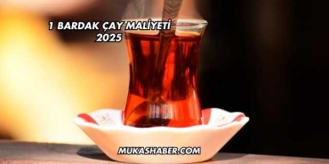 1 Bardak Çay Maliyeti 2025