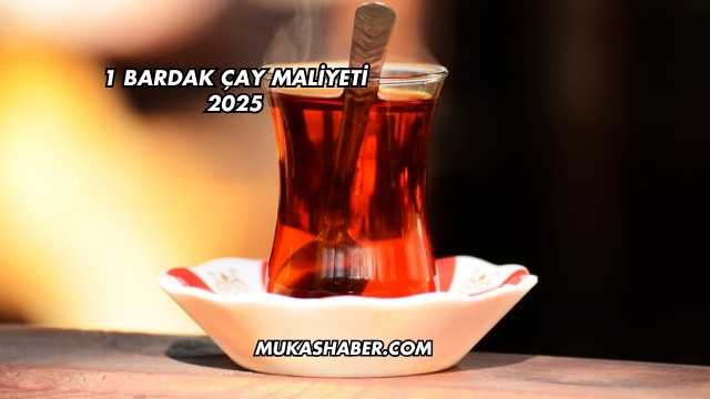 1 Bardak Çay Maliyeti 2025