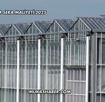 1 Dönüm Cam Sera Maliyeti 2025