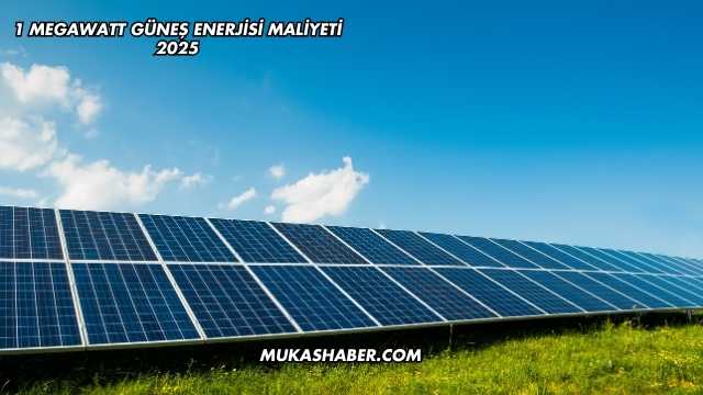 1 Megawatt Güneş Enerjisi Maliyeti 2025