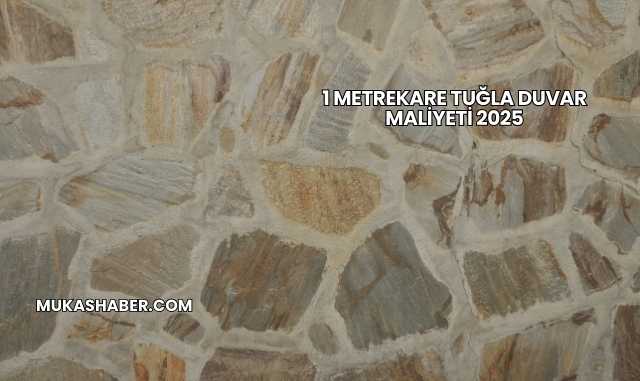 1 Metrekare Tuğla Duvar Maliyeti 2025