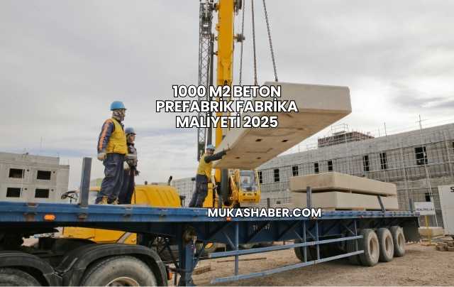 1000 M2 Beton Prefabrik Fabrika Maliyeti 2025