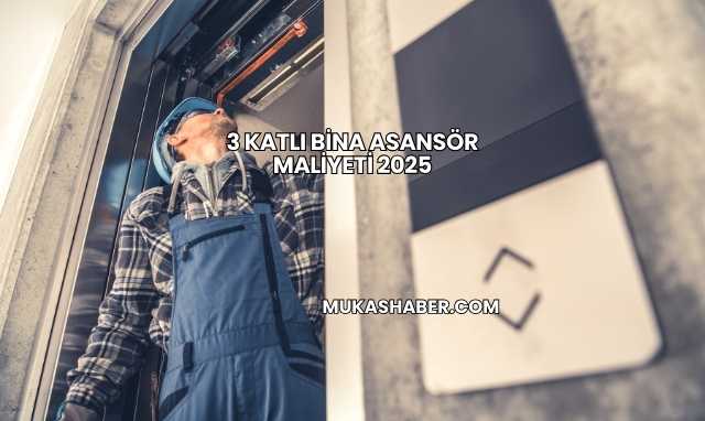 3 Katlı Bina Asansör Maliyeti 2025
