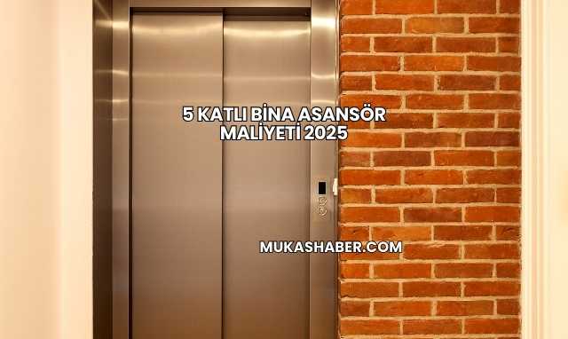 5 Katlı Bina Asansör Maliyeti 2025