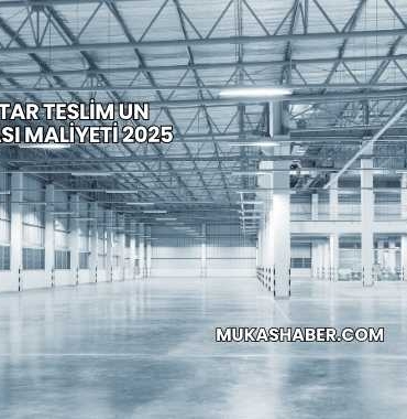 Anahtar Teslim Un Fabrikası Maliyeti 2025