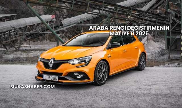 Araba Rengi Değiştirmenin Maliyeti 2025