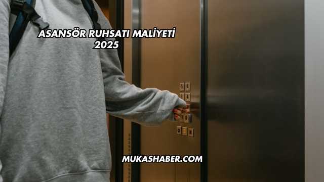 Asansör Ruhsatı Maliyeti 2025