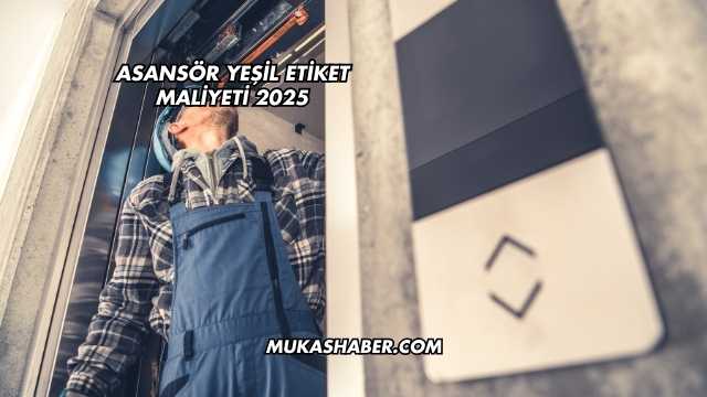 Asansör Yeşil Etiket Maliyeti 2025