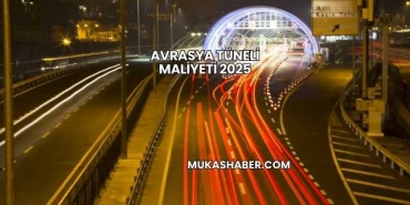 Avrasya Tüneli Maliyeti 2025