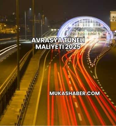 Avrasya Tüneli Maliyeti 2025