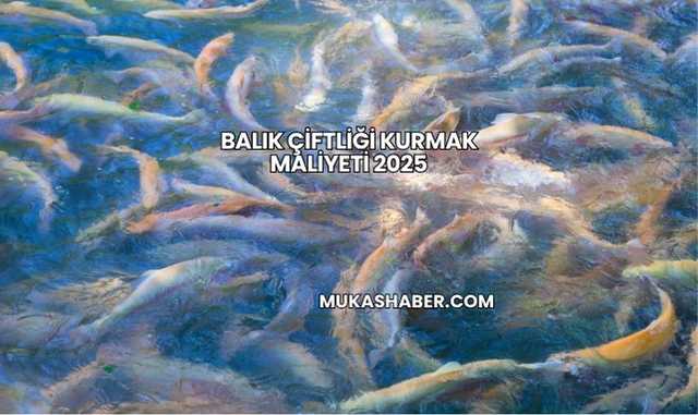 Balık Çiftliği Kurmak Maliyeti 2025