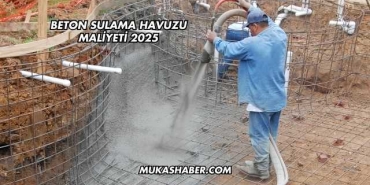 Beton Sulama Havuzu Maliyeti 2025