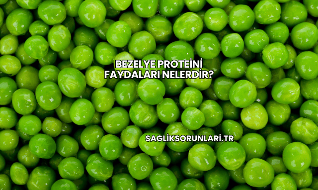Bezelye Proteini Faydaları Nelerdir?