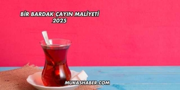 Bir Bardak Çayın Maliyeti 2025