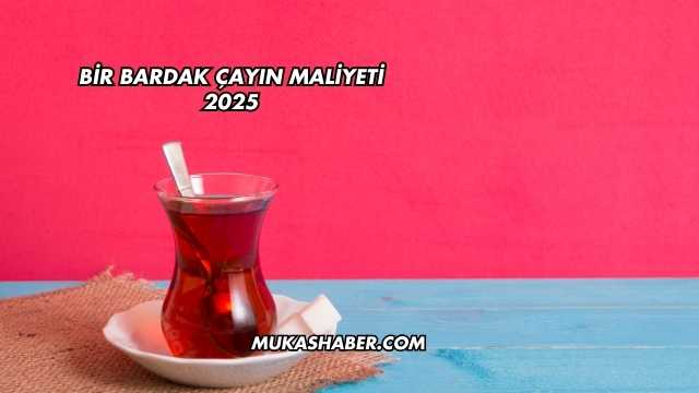 Bir Bardak Çayın Maliyeti 2025
