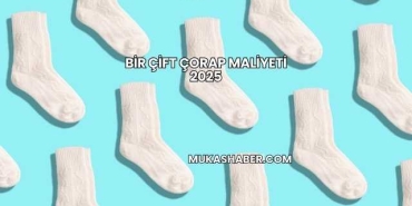 Bir Çift Çorap Maliyeti 2025