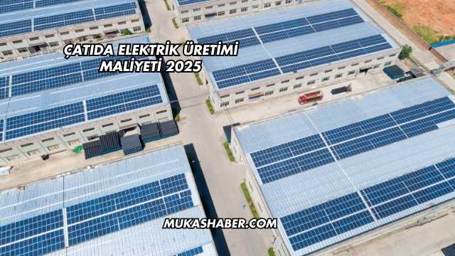 Çatıda Elektrik Üretimi Maliyeti 2025