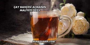 Çay Bahçesi Açmanın Maliyeti 2025