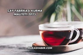 Çay Fabrikası Kurma Maliyeti 2025