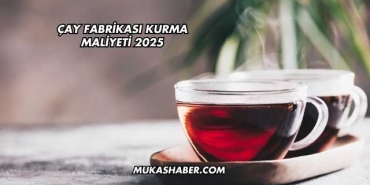 Çay Fabrikası Kurma Maliyeti 2025