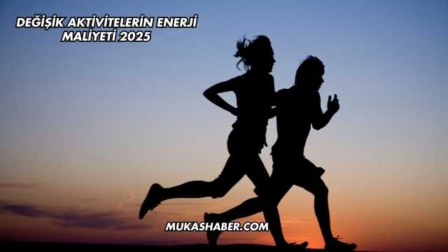 Değişik Aktivitelerin Enerji Maliyeti 2025