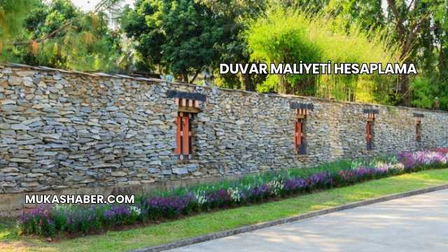 Duvar Maliyeti Hesaplama