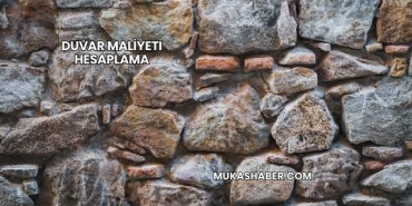 Duvar Maliyeti Hesaplama