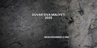 Duvar Sıva Maliyeti 2025