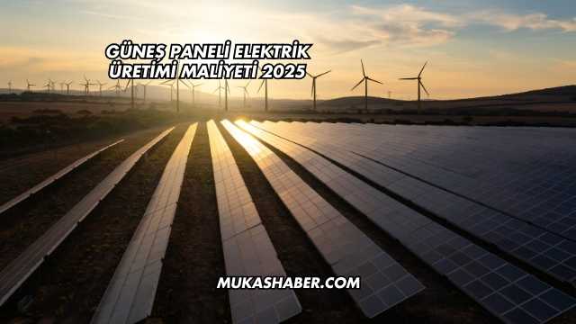 Güneş Paneli Elektrik Üretimi Maliyeti 2025