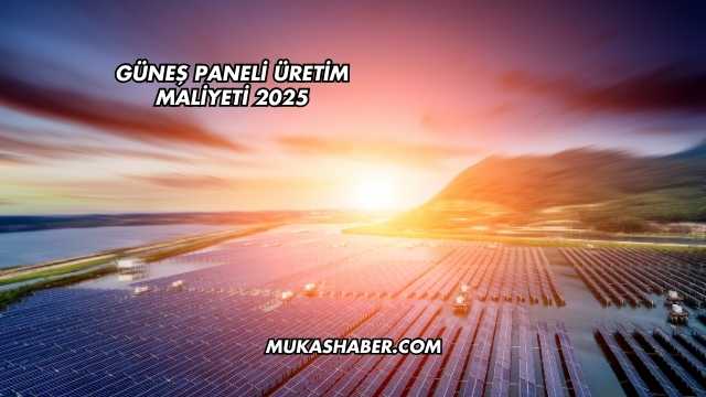 Güneş Paneli Üretim Maliyeti 2025