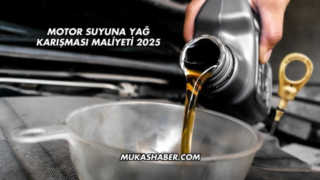 Motor Suyuna Yağ karışması maliyeti 2025