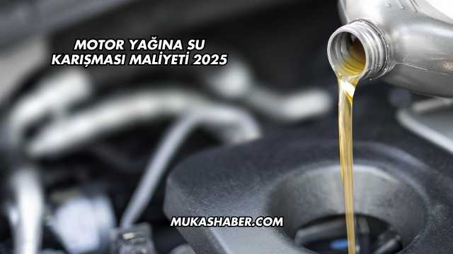 Motor Yağına Su Karışması Maliyeti 2025