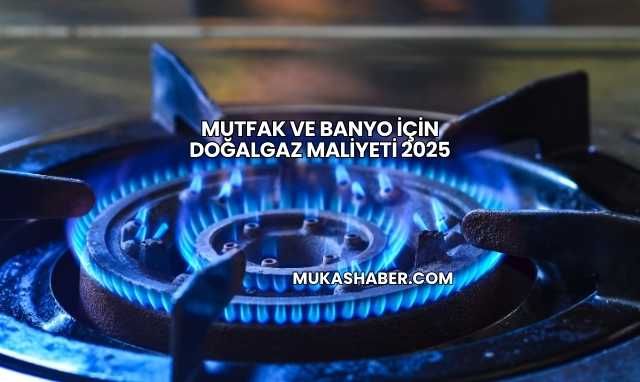 Mutfak ve Banyo İçin Doğalgaz Maliyeti 2025