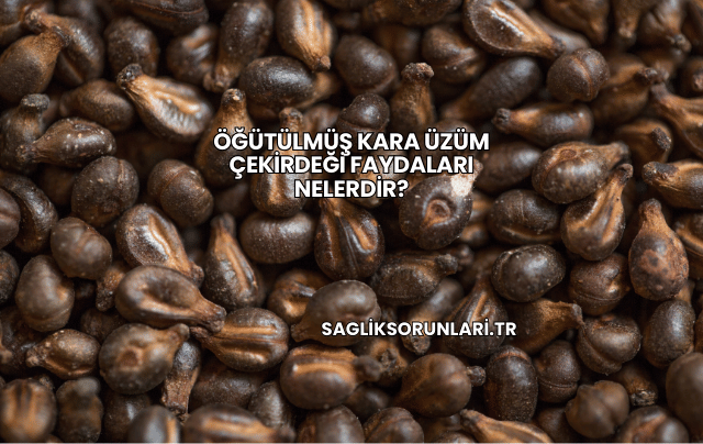 Öğütülmüş Kara Üzüm Çekirdeği Faydaları Nelerdir?