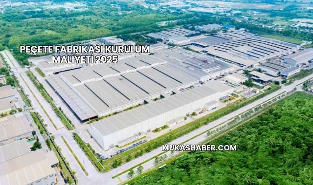 Peçete Fabrikası Kurulum Maliyeti 2025