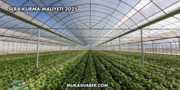 Sera Kurma Maliyeti 2025