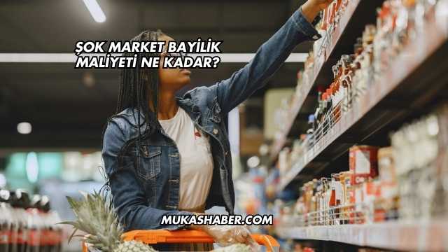 Şok Market Bayilik Maliyeti Ne Kadar?