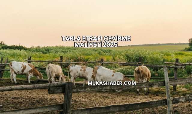 Tarla Etrafı Çevirme Maliyeti 2025