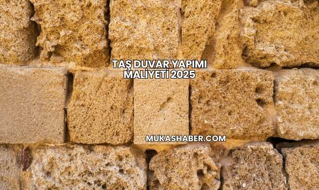 Taş Duvar Yapımı Maliyeti 2025