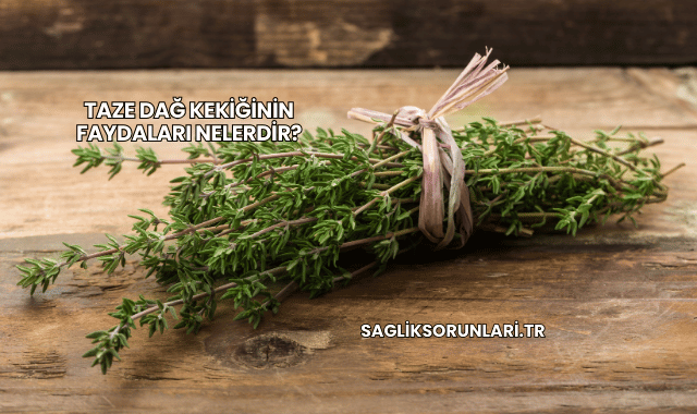 Taze Dağ Kekiğinin Faydaları Nelerdir?