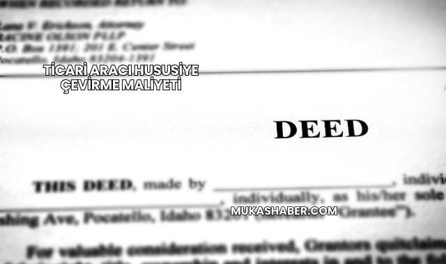 Tek Tapuyu Hisseli Tapuya Çevirme Maliyeti 2025