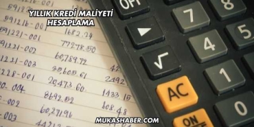 Yıllık Kredi Maliyeti Hesaplama